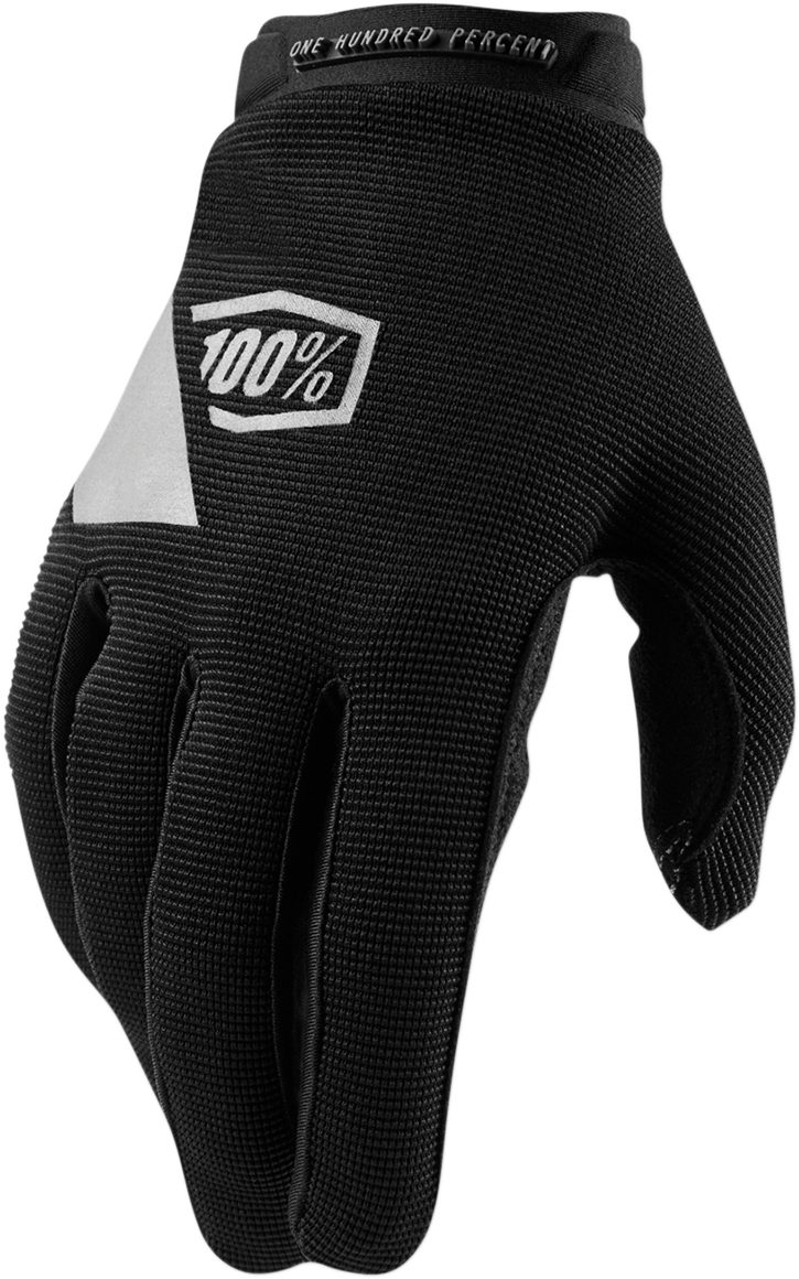 Guantes Ridecamp 100% para mujer - Negro/Carbón - Talla mediana 10013-00002
