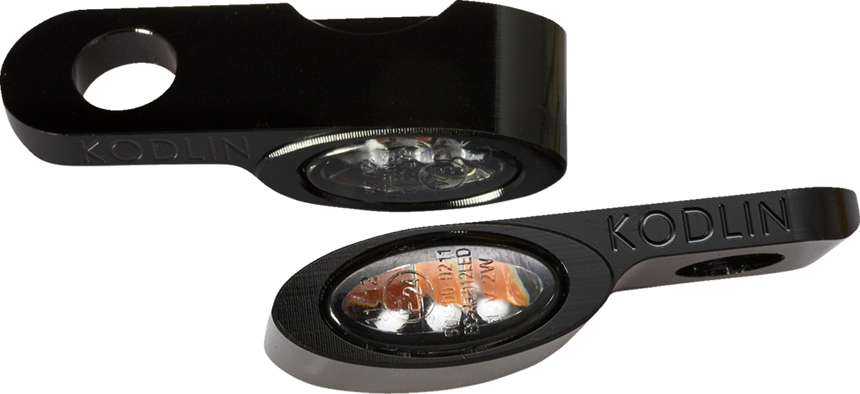 Intermitente para motocicleta KODLIN con luz de marcha - Universal - Negro K68510