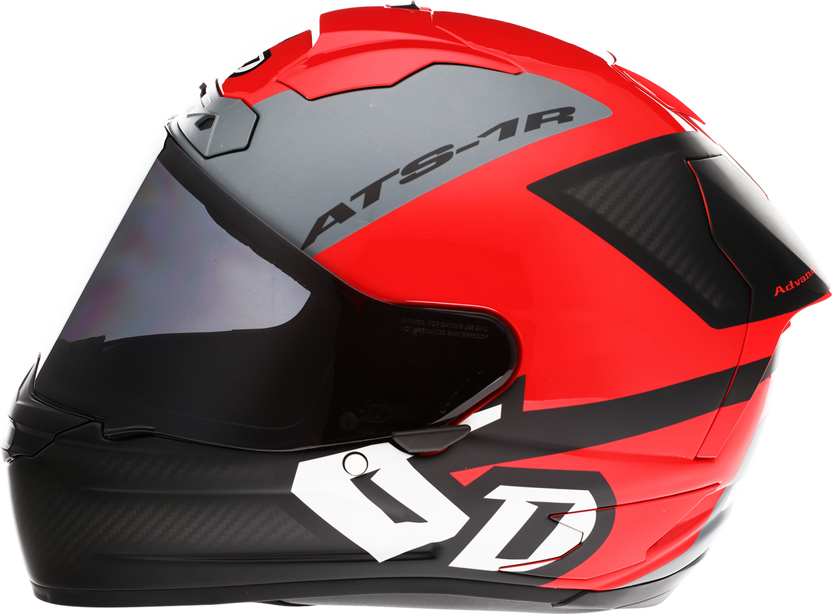 Casco de motocicleta 6D ATS-1R - Wyman - Rojo/Gris - XL 30-0738 