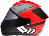 Casco de motocicleta 6D ATS-1R - Wyman - Rojo/Gris - XL 30-0738 