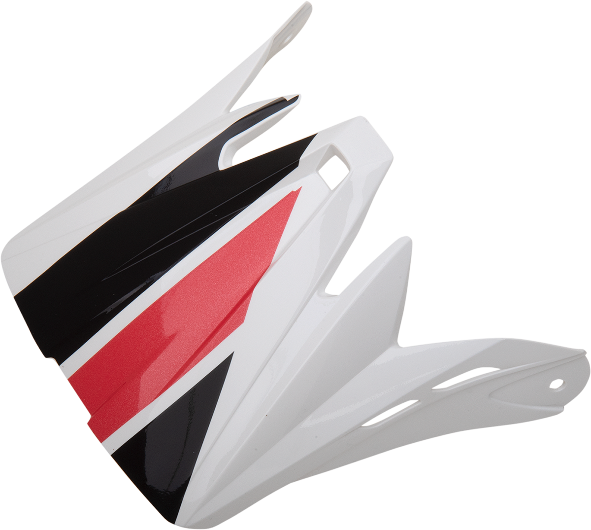 Kit de visera Z1R Rise para niños, evacuación, blanco brillante, negro y rojo 0132-1407 