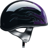 Z1R CC Beanie Motorcycle Helmet - Hellfire - Purple - Small 0103-1339