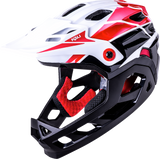 Casco integral de bicicleta KALI Maya para niños - Carrera - Blanco brillante/Rojo/Negro 0221922112 