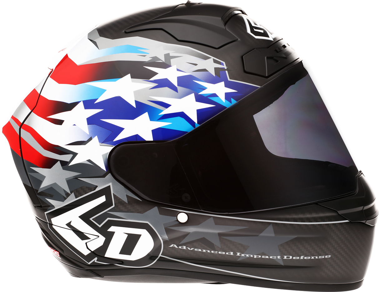 Casco de motocicleta 6D ATS-1R - Patriot - Rojo/Blanco/Azul - Grande 30-0697 