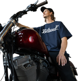 Camiseta BILTWELL Script - Azul marino - Talla mediana 8101-052-003 