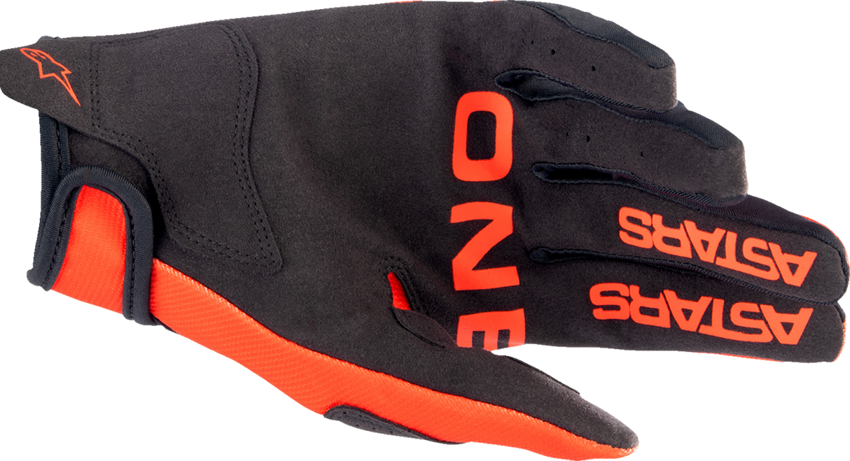 Guantes ALPINESTARS Radar - Naranja intenso/Negro - Mediano 3561823-411-M