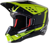 ALPINESTARS SM5 Motorcycle Helmet - Beam - Black/Gray/Yellow - Small 8303722-1151-SM