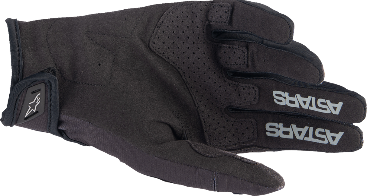 Guantes ALPINESTARS Techstar - Negro/Plata Cepillado - Pequeños 3561023-1419-S