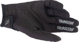 Guantes ALPINESTARS Techstar - Negro/Plata Cepillado - Pequeños 3561023-1419-S