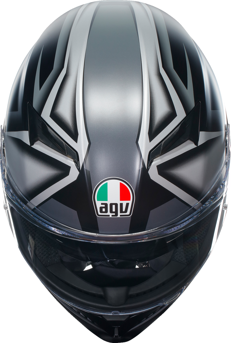 agv k3 matte black AGV K3 Compound Helmet Matte Black Gray