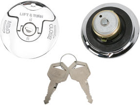 DRAG SPECIALTIES Gas Caps - Vented/Non-Vented Locking - Pair 011549-BX-LB1