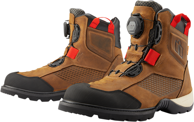 ICON Stormhawk Boots - Brown - Size 8.5 3403-1163