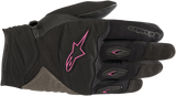 Guantes ALPINESTARS Stella Shore para mujer - Negro/Fucsia - Talla pequeña 3516318-1039-S