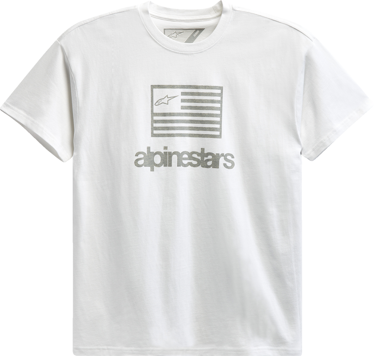 Camiseta con bandera de ALPINESTARS - Blanca - Talla M 12137262020M