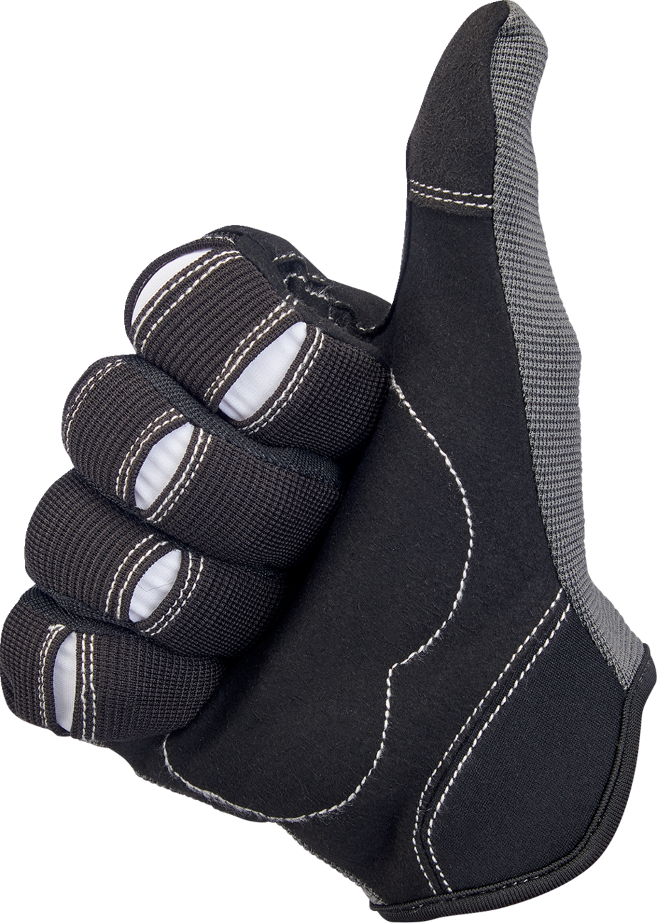 Guantes de moto BILTWELL - Gris/Negro - Pequeños 1501-1101-002 