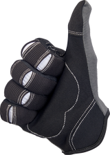 Guantes de moto BILTWELL - Gris/Negro - Pequeños 1501-1101-002 