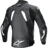 Chaqueta de cuero ALPINESTARS GP Plus R v4 Airflow - Negro/Blanco - Talla 40 EE. UU. / 50 UE 3100624-12-50