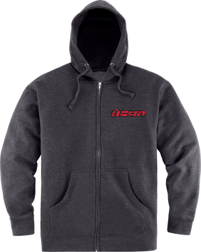 ICON Omnicrux Zip Fleece Hoodie - Black - Medium 3050-6388