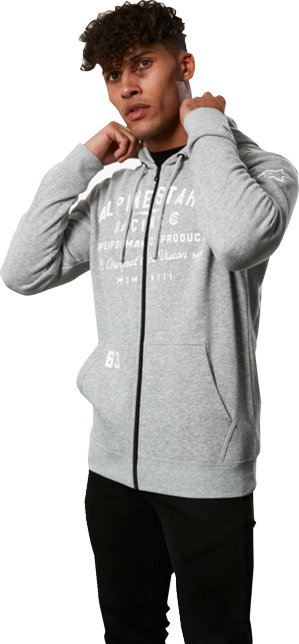 Sudadera con capucha ALPINESTARS Region - Gris jaspeado - XL 1233534001026XL
