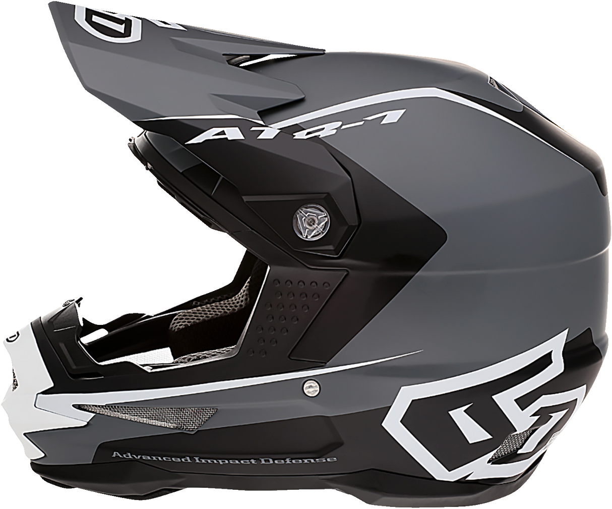 6D ATR-1 Motorcycle Helmet - Stealth - White - Small 10-4615