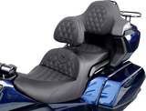 Asiento SADDLEMEN - Sofá de carretera - Sin respaldo - Costuras de celosía completas - Negro H18-07-182 