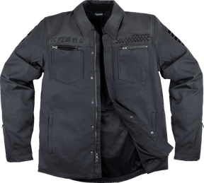 ICON Upstate Canvas National Jacket - Black - Large 2820-6562
