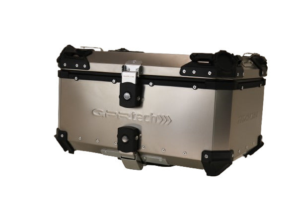 GPR Tech 55L Titanium Universal Top Case, Titanium Natural with Mounting Plate - photo 3