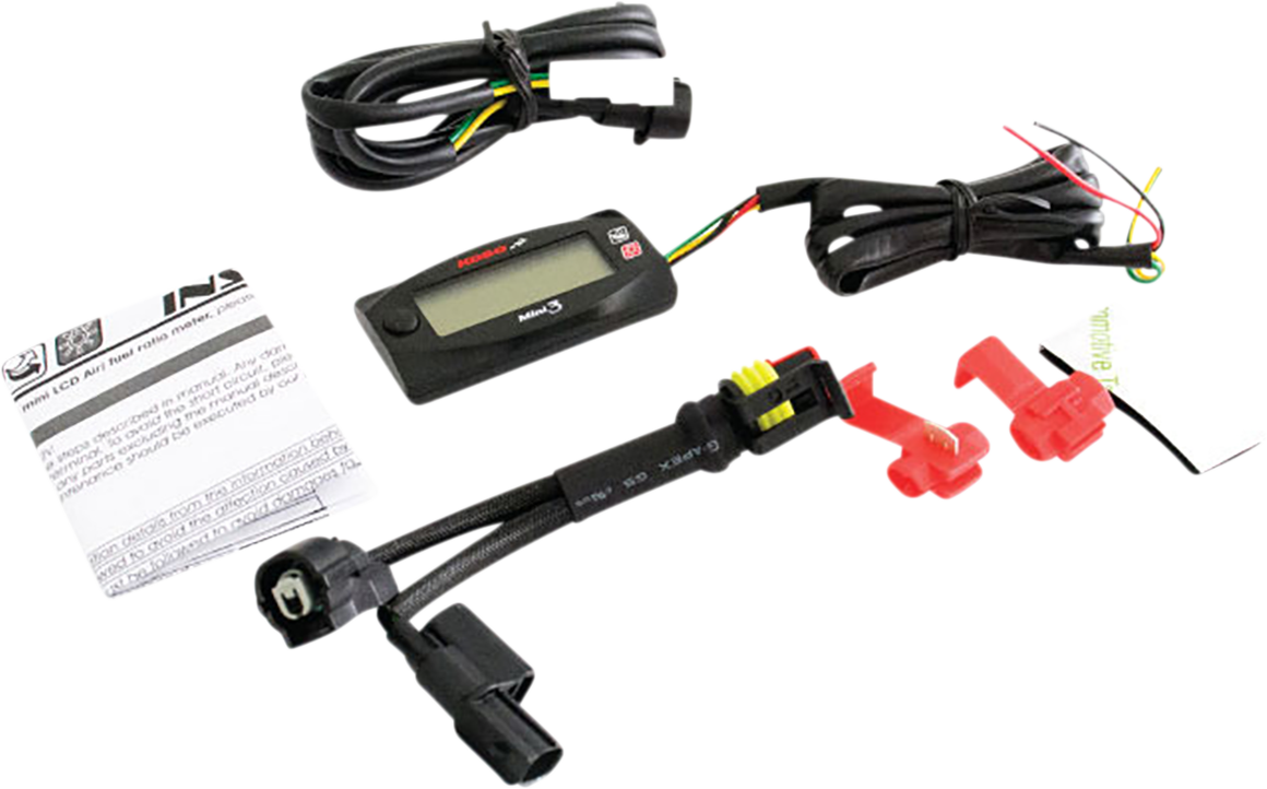 Medidor de relación aire/combustible KOSO NORTH AMERICA Mini 3 - Honda Grom '14-'15 SENSOR DE O2 NO INCLUIDO BA003214