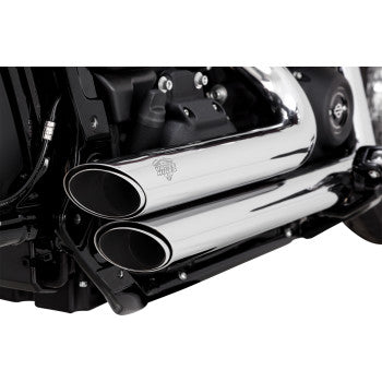 VANCE & HINES Shortshots Staggered Exhaust System - Chrome 17333