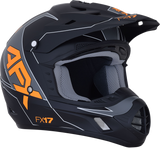 Casco de moto AFX FX-17 - Aced - Negro mate/Naranja - 2XL 0110-6508