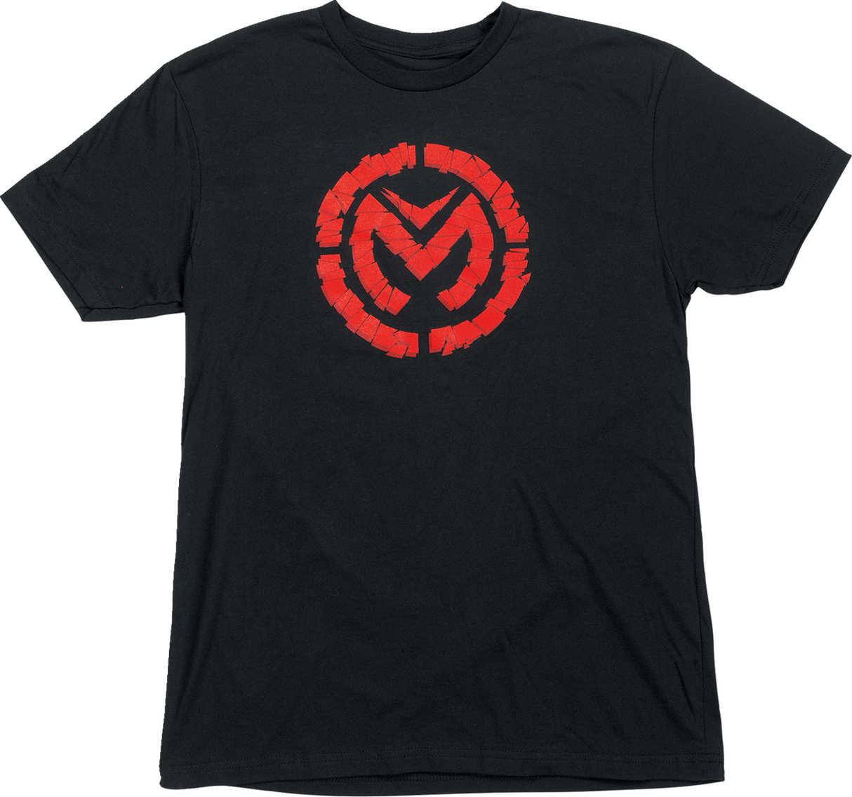 Camiseta MOOSE RACING Fractured - Negra/Roja - Talla pequeña 3030-22758 