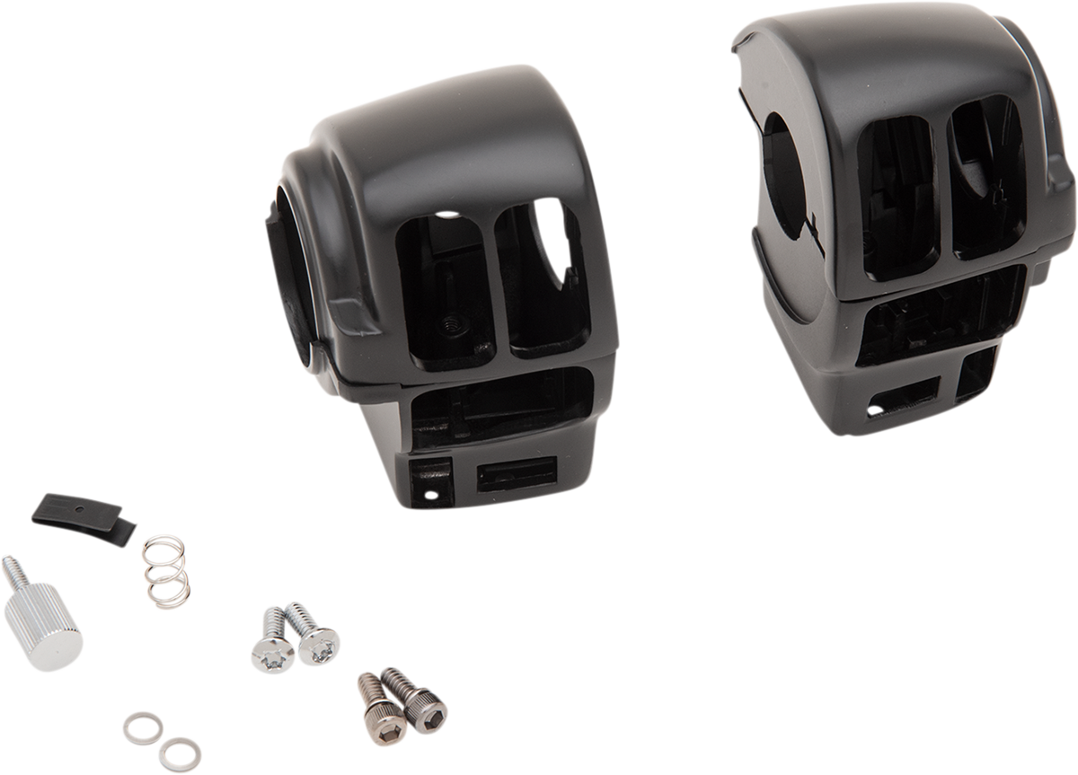 Carcasa de interruptor de DRAG SPECIALTIES - Crucero - Negro mate con radio y crucero; N/F FLHR H07-0783MB 