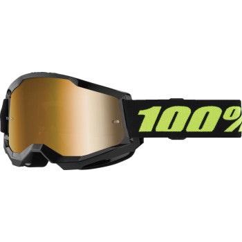 100% Strata 2 Goggles - Solar Eclipse - True Gold Mirror  50028-00022