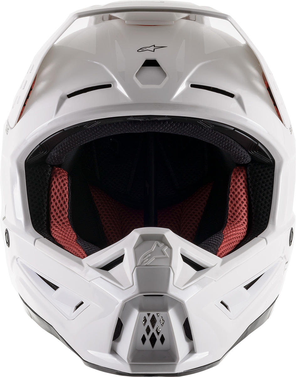 ALPINESTARS SM5 Motorcycle Helmet - Solid - Gloss White - Medium 8303121-2180-MD