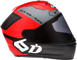Casco de motocicleta 6D ATS-1R - Wyman - Rojo/Gris - 2XL 30-0739 