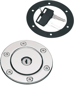 DRAG SPECIALTIES Gas Cap - Vented Aero - 95 mm 011526BX
