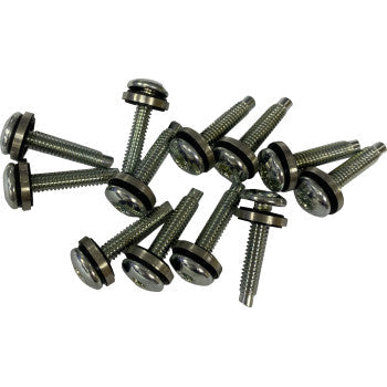 Kit de montaje DRAG SPECIALTIES - Placa superior de bomba de combustible - Torx - Cabeza de botón con arandela de sellado - 3/4" - Paquete de 12 O39-0302Z 