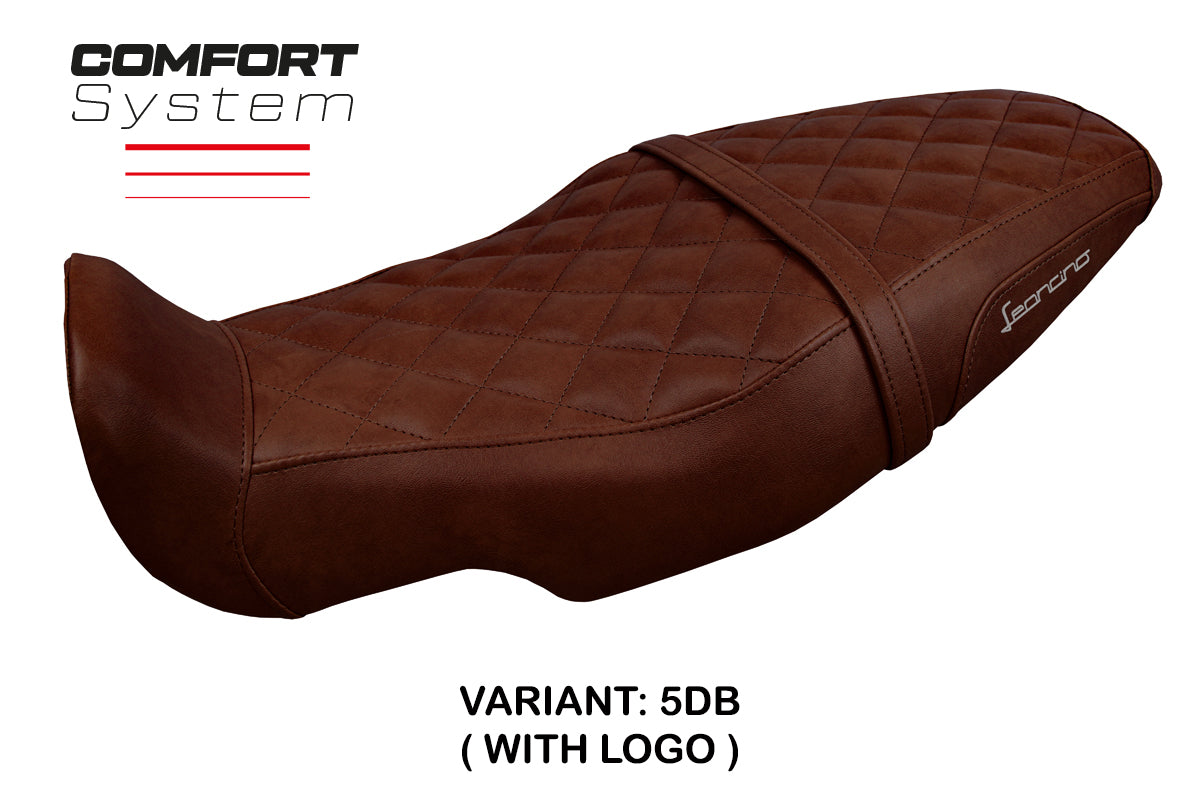 Benelli Leoncino 800 2022-2025 Seat Cover Tappezzeria Italia TPZ Comfort in Dark Brown Vintage