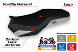 BMW F850GS Adventure 2019-2024 Seat Cover Tappezzeria Italia TPZ in Silver and Black