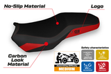 BMW F850GS Adventure 2019-2024 Seat Cover Tappezzeria Italia TPZ in Red and Black