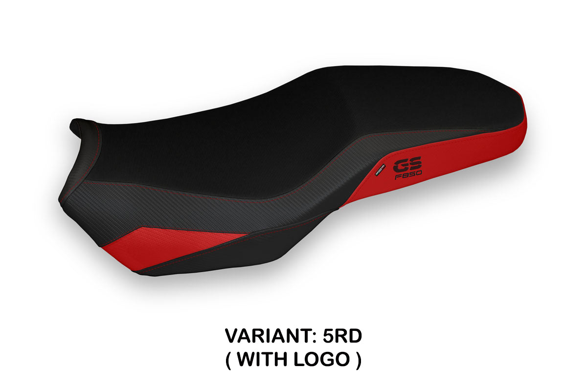 BMW F850GS Adventure 2019-2024 Seat Cover Tappezzeria Italia TPZ in Red and Black