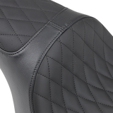 DRAG SPECIALTIES Caballero Asiento Diamond para 2 personas - '04-'22 XL SIN PARACHOQUES DE GOMA 0804-0669 
