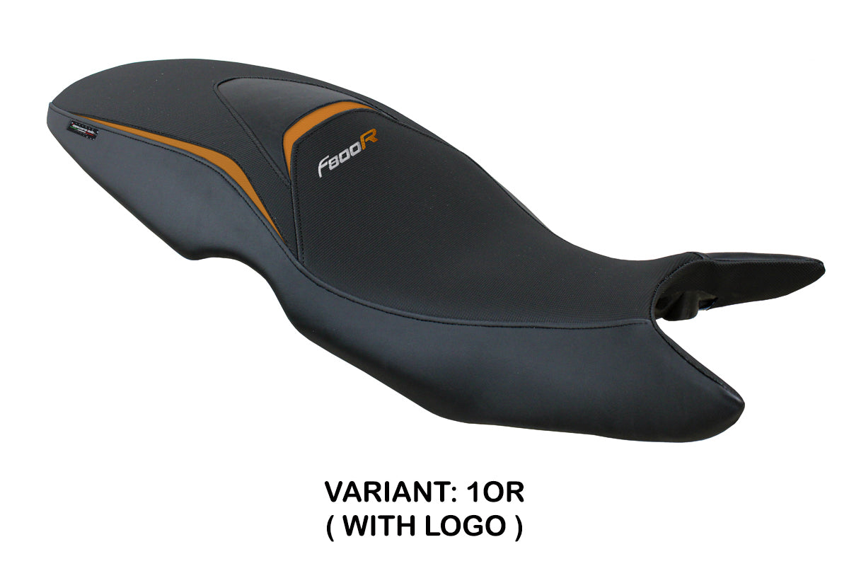 BMW F800R 2009-2020 Seat Cover Tappezzeria Italia TPZ in Orange and Black