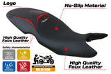 BMW F800R 2009-2020 Seat Cover Tappezzeria Italia TPZ in Red and Black