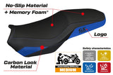 BMW F900GS Adventure 2025-2026 Seat Cover TPZ Italia Heated Comfort Blue Black