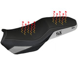 BMW F900GS Adventure 2025-2026 Seat Cover TPZ Italia Heated Comfort Silver Black
