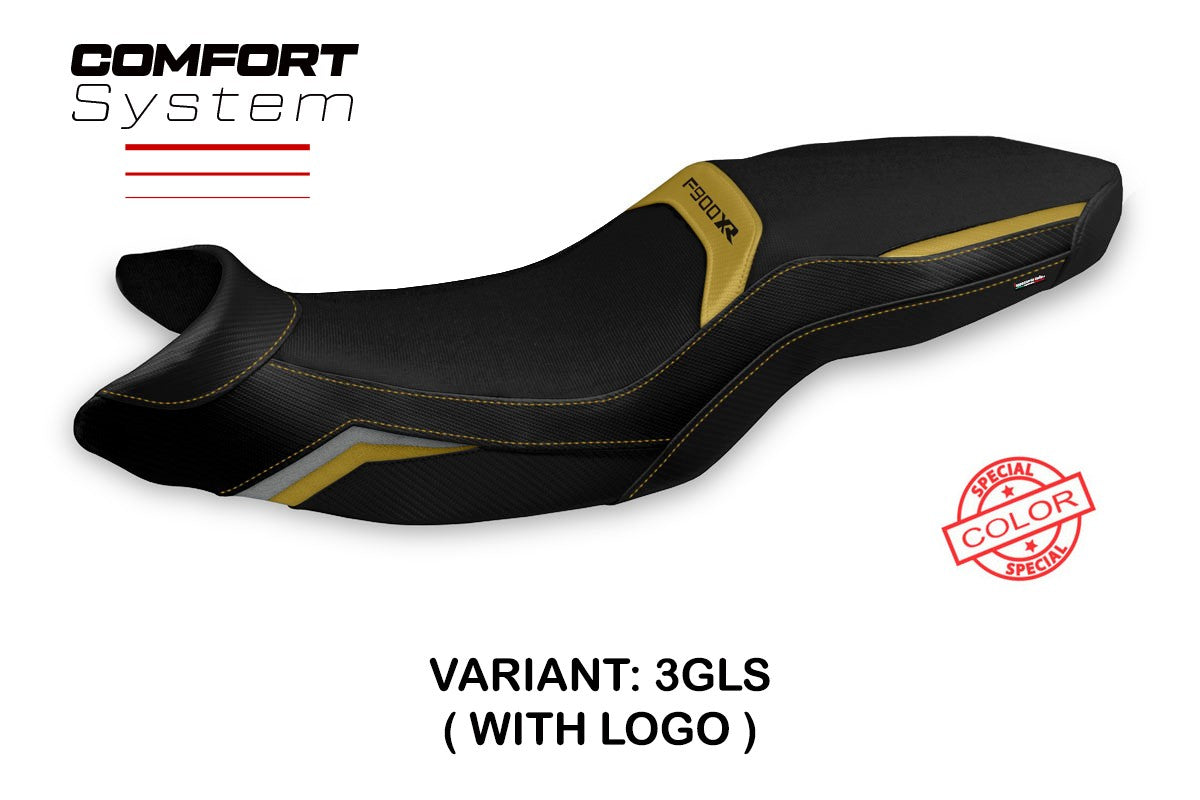 BMW F900XR 2019-2026 Seat Cover TPZ Italia Comfort Gold Silver