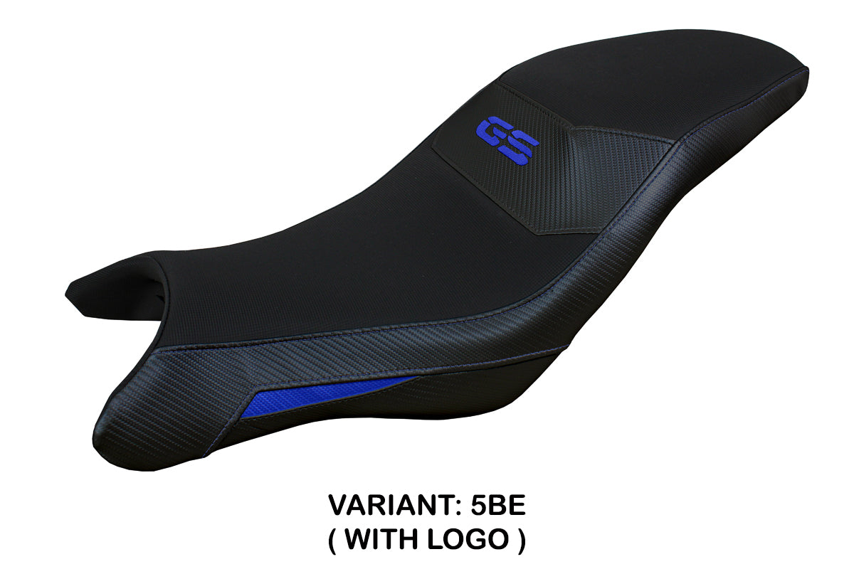 Funda de asiento para BMW G310GS 2017-2025 Tappezzeria Italia TPZ en azul y negro