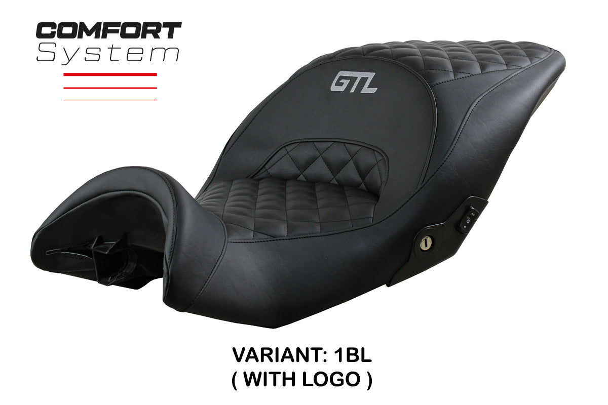 Funda de asiento BMW K1600GTL 2010-2025 Tappezzeria Italia TPZ Comfort en negro SE