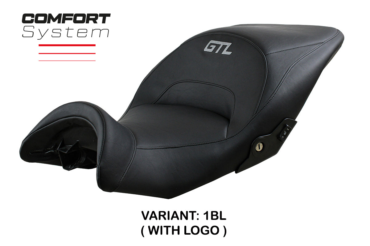 Funda de asiento BMW K1600GTL 2010-2025 Tappezzeria Italia TPZ Comfort en negro